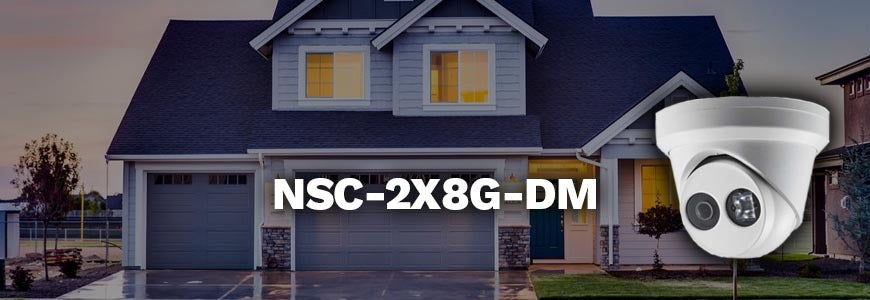 A Comprehensive Look at Our NSC-2X8G-DM 4K Ultra HD Weatherproof Security Turret Dome Camera