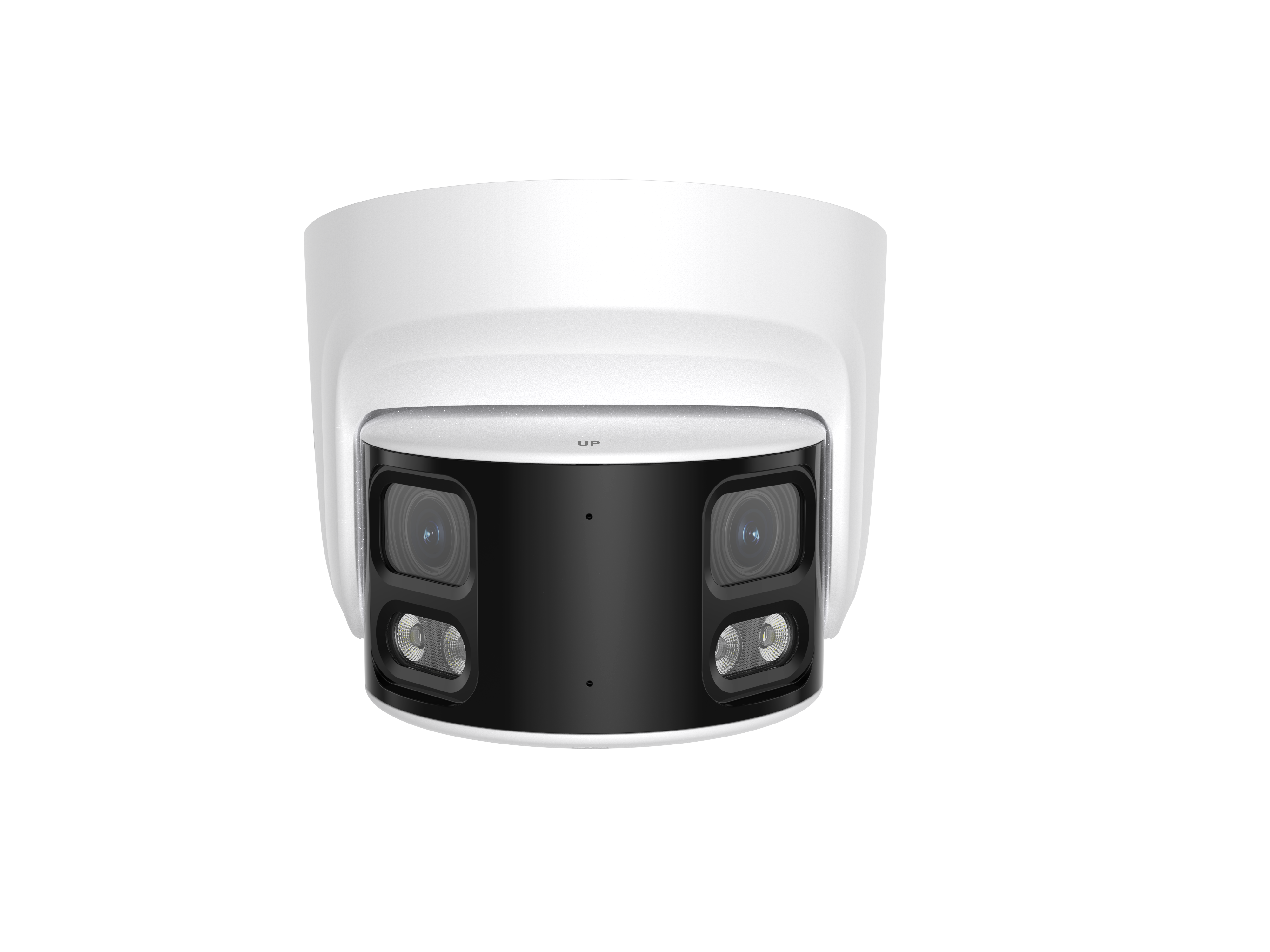 L-Series 4K Wide Angle 226° FOV Panoramic NDAA Compliant Weatherproof Turret IP Security Camera with 24/7 Color, Active Deterrence, AI-Powered Smart Events, IR Lights, Built-in Mic (L8T-WIDE)