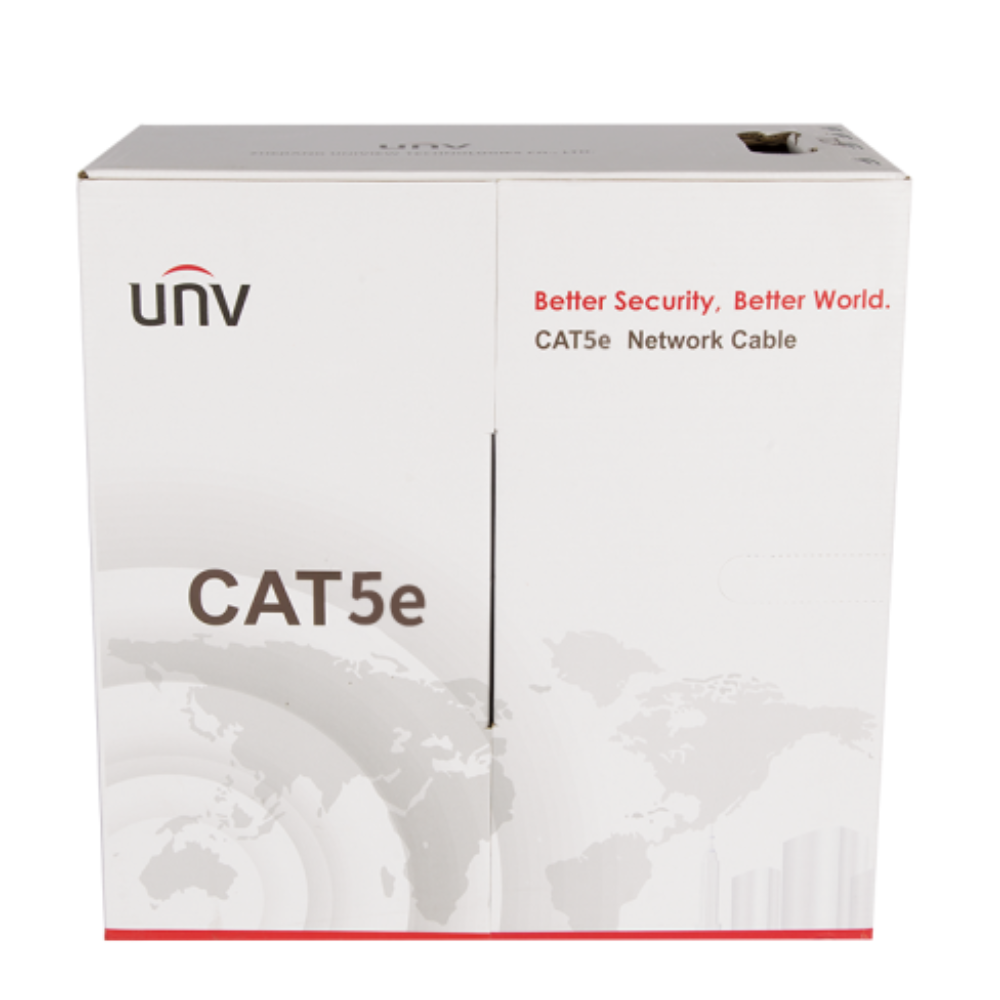 UNV UTP Category 5e UL-Listed Network Cable, 1000' Pull Box (CAB-LC2100A-BLACK-IN)