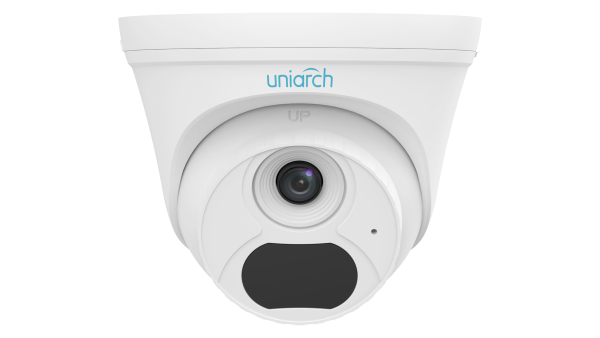 Uniarch by Uniview 1440p 4MP NDAA-Compliant Weatherproof Turret IP Security Camera with a 2.8mm Fixed Lens and a Built-In Microphone (IPC-T134-AF28-ECO)