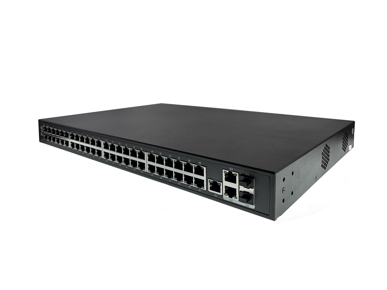 48 Port PoE+ Switch with Two Gigabit Uplink Ports for IP Security Cameras (IPS-48P2G-AF)