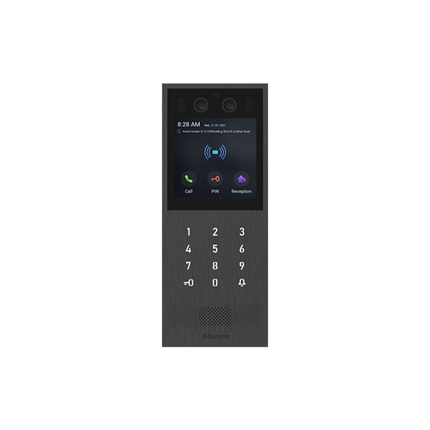 Akuvox Vandal-Resistant Door Phone Smart Intercom with a Built-In 2MP Camera for High-End Residential and Buildings (X912)