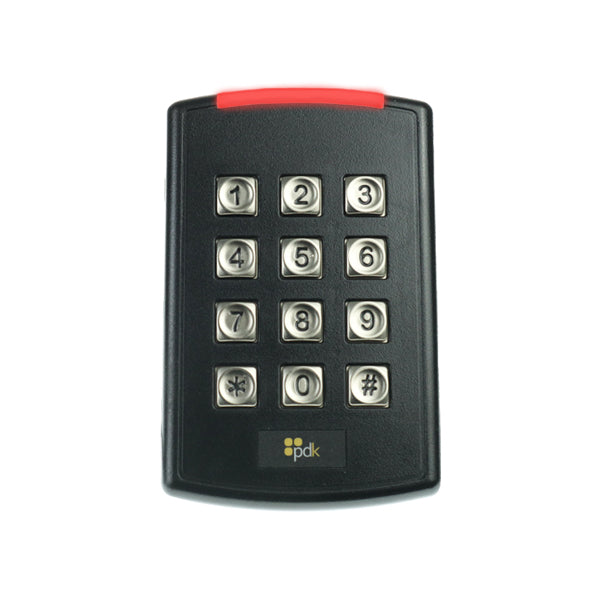 Pdk Rdrpb PDK Red High-Security 13.56MHz Proximity 125kHZ Reader with Keypad (PD