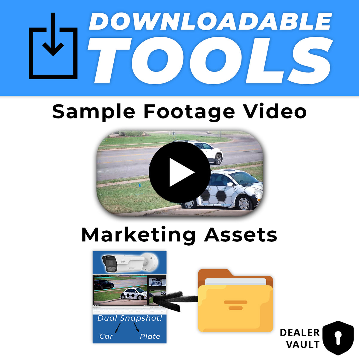 Downloadable Sample Footage | Marketing Materials for Uniview 4MP License Plate Recognition Camera (PKC2641-Z80-P)