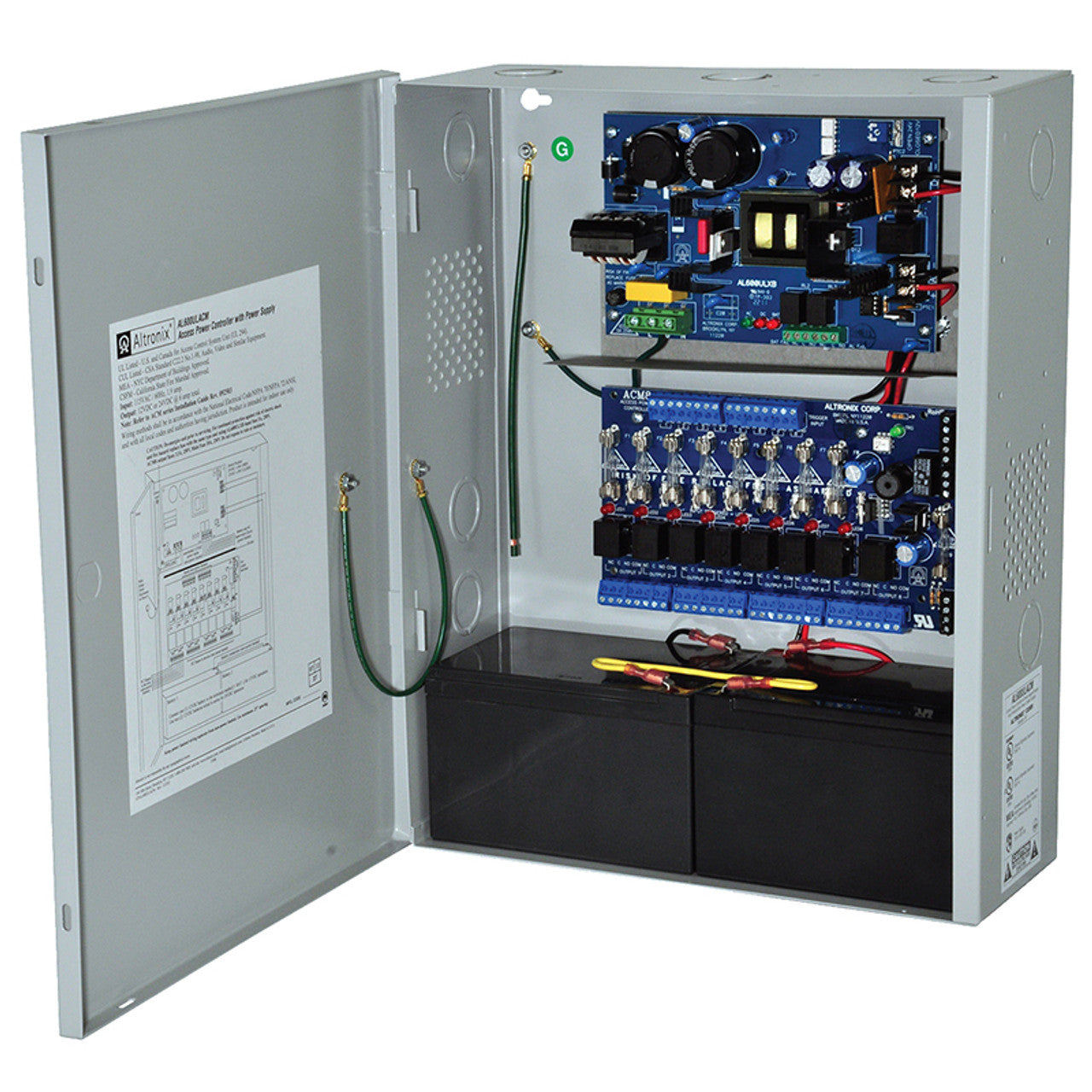 Access Power Controller with Power Supply / Charger, 8 Fused Relay Outputs (ALT-AL600ULACM)