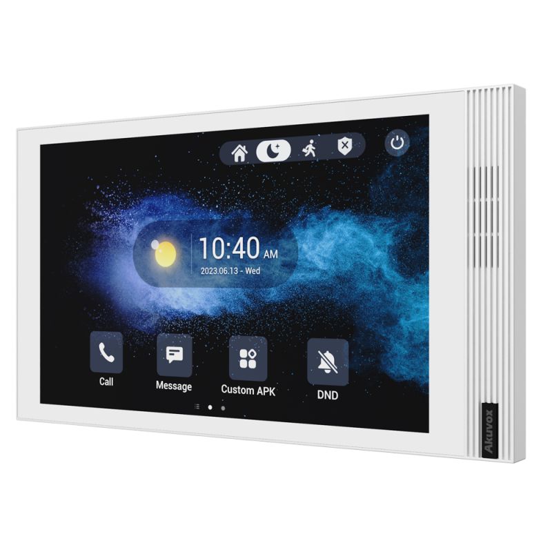 Akuvox Luxury Indoor Android Monitor With Built-in Wi-Fi, Bluetooth, and a 8" LCD Touch Screen (S563W)