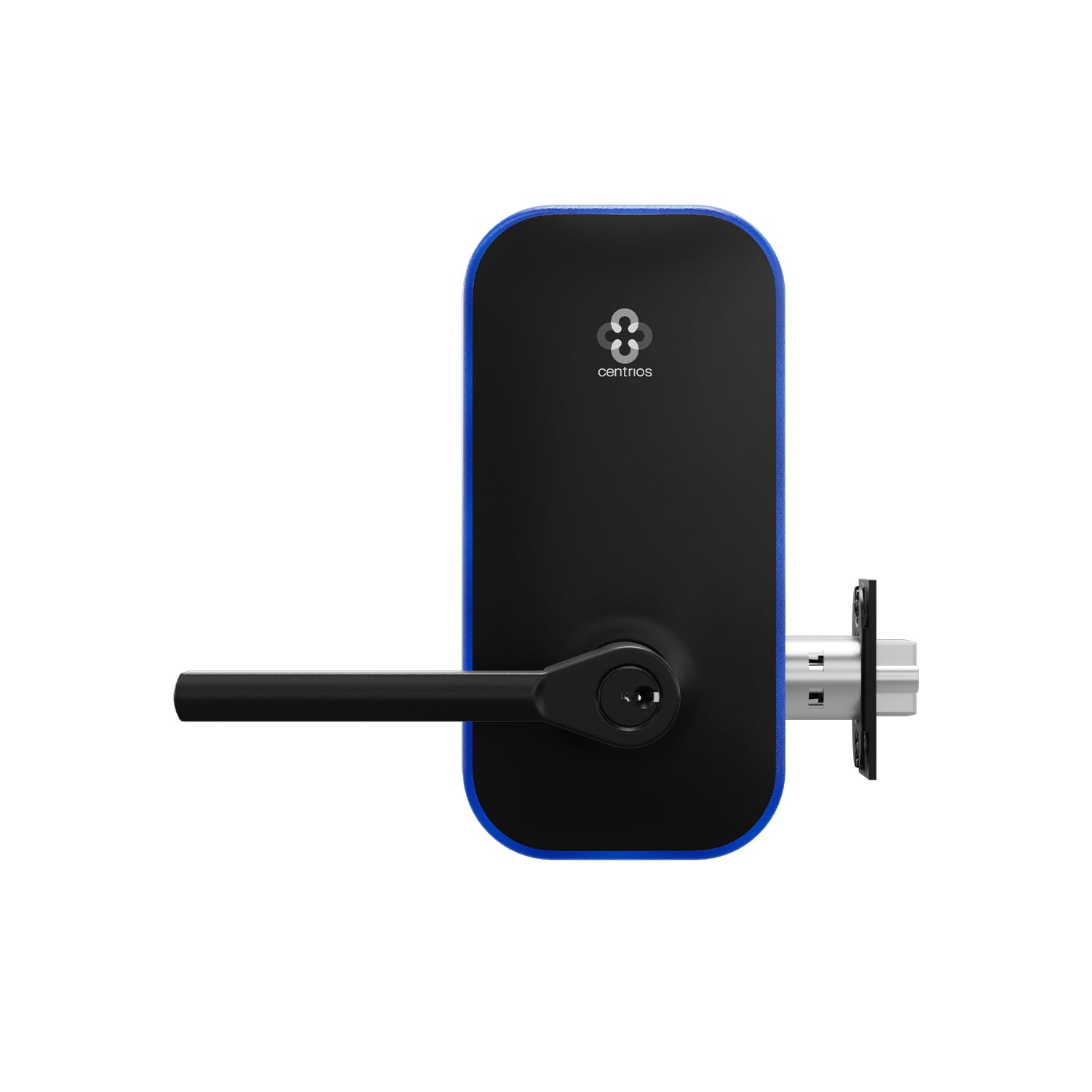 Centrios Commercial Bluetooth Smart Cylindrical Lock with Taylor Bay Lever, Card & Fob Access, Grade 1 Fire Rated (CEB100-TB-BSP-PARA-CE-234S-497-KR)