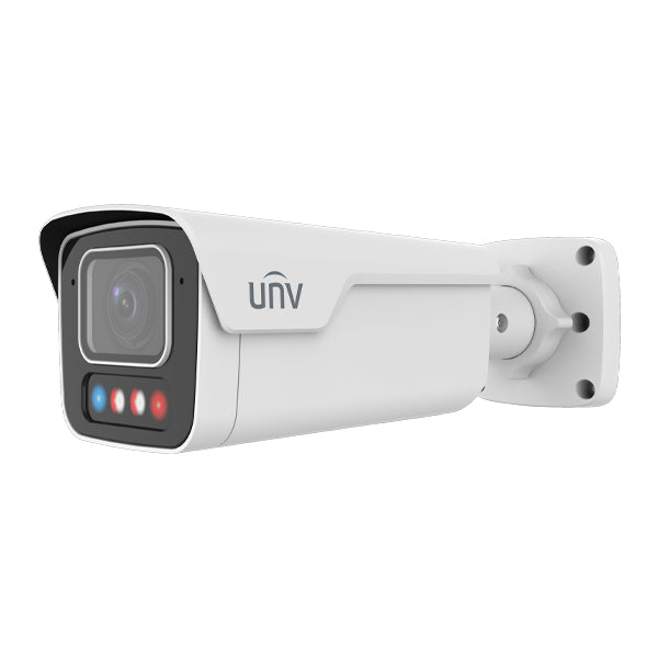 UNV 8MP NDAA Compliant OwlView Plus Tri-Guard 4K Bullet Security Camera with a 2.8-12mm Motorized Varifocal Lens and Built-In-Mic (IPC2B18SE-ADZKMC-WP-I1)