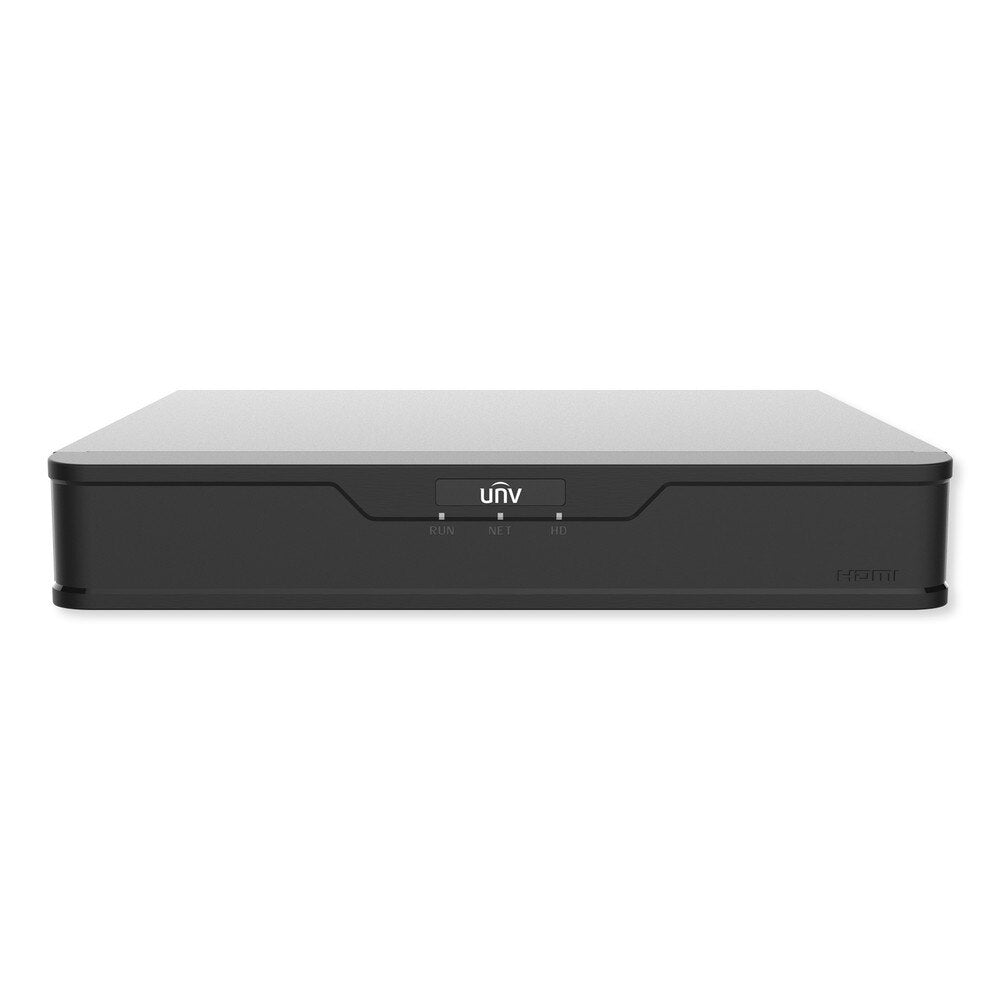 UNV 12MP 4 Channel Network Video Recorder with AI Facial Recognition, 4 PoE, 1 HDD (NVR301-04B-P4-IQ)