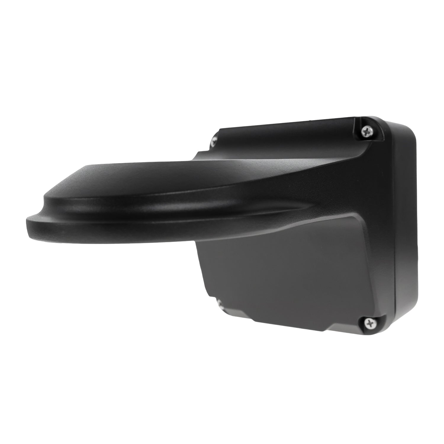 UNV Fixed Dome Camera Wall Mount with Junction Box, Black Weatherproof Aluminum Bracket (TR-JB07/WM03-G-IN-BK)