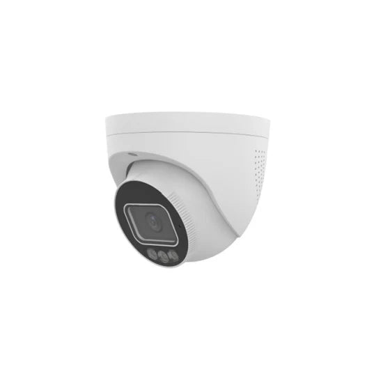 Tri-Guard 2.0 5MP Red/Blue Active Deterrence Lights, White Light, and IR LED Turret IP Security Camera with a 2.8mm Lens and Two-Way Audio (U1-5MP-TG2T1)