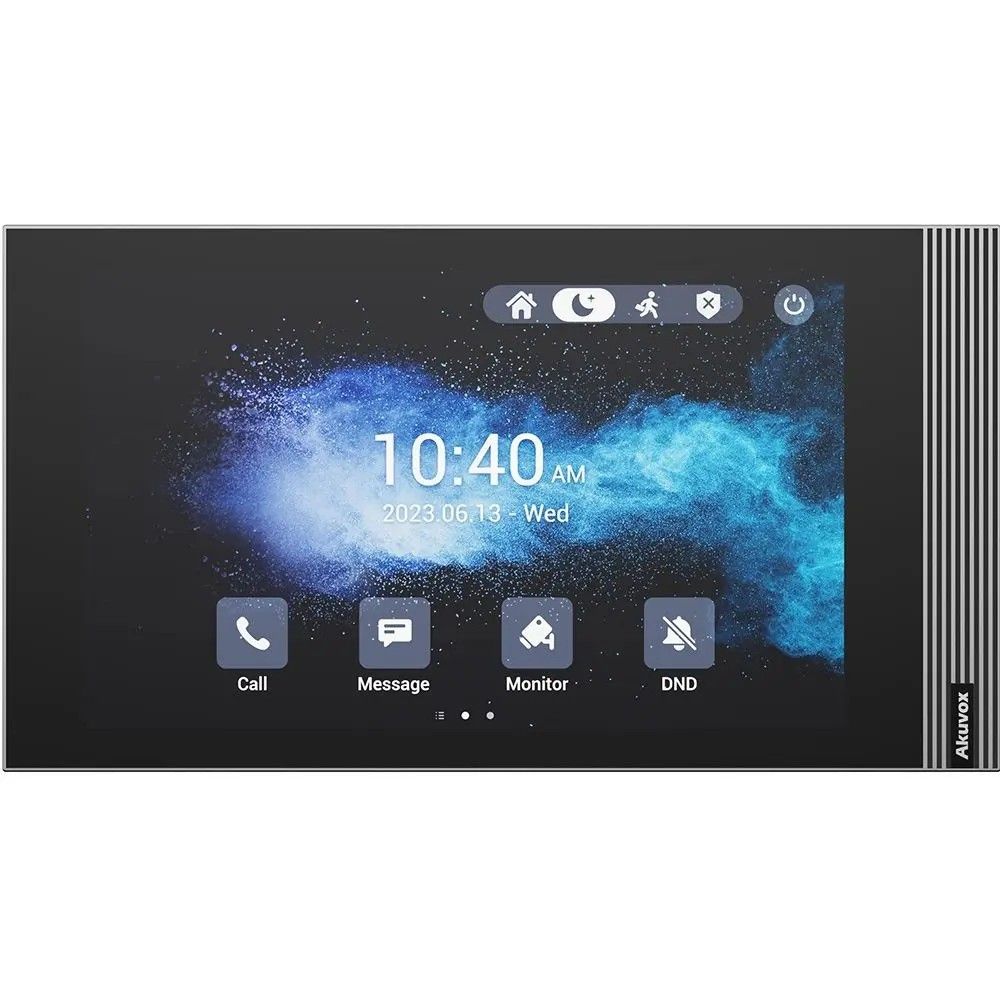 Akuvox Luxury Indoor Android Monitor With Built-in Wi-Fi, Bluetooth, and a 8" LCD Touch Screen (S563W)