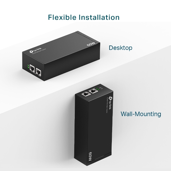 TP-Link Gigabit PoE++ Injector, Supplies up to 60W of Power (TL-POE170 TP-Link Gigabit PoE++ Injector, Supplies up to 60W of Power (TL-POE170